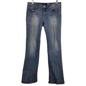 VIGOSS Midrise Bootcut Jeans torn hems Sz 9